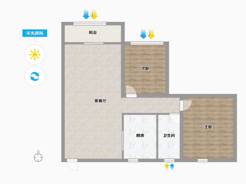 广东省-深圳市-聚豪园-90.93-户型库-采光通风