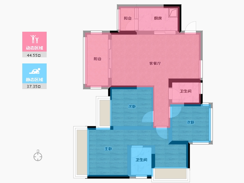 四川省-内江市-远达C区-80.07-户型库-动静分区