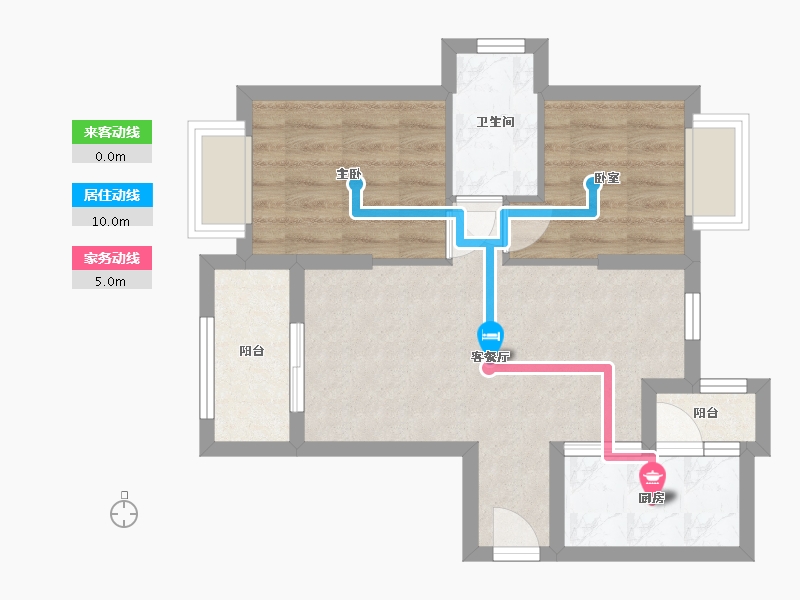 广东省-深圳市-鸿荣源壹城中心花园-48.00-户型库-动静线