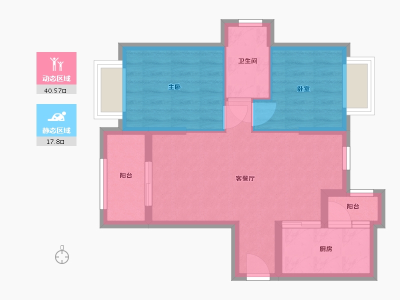 广东省-深圳市-鸿荣源壹城中心花园-48.00-户型库-动静分区