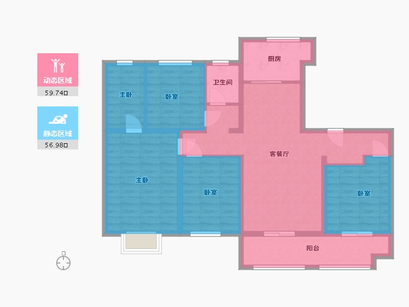 山东省-济宁市-三发尚城-103.78-户型库-动静分区