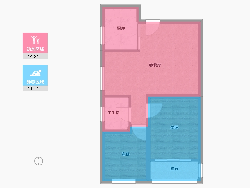 广东省-深圳市-景新花园-44.42-户型库-动静分区