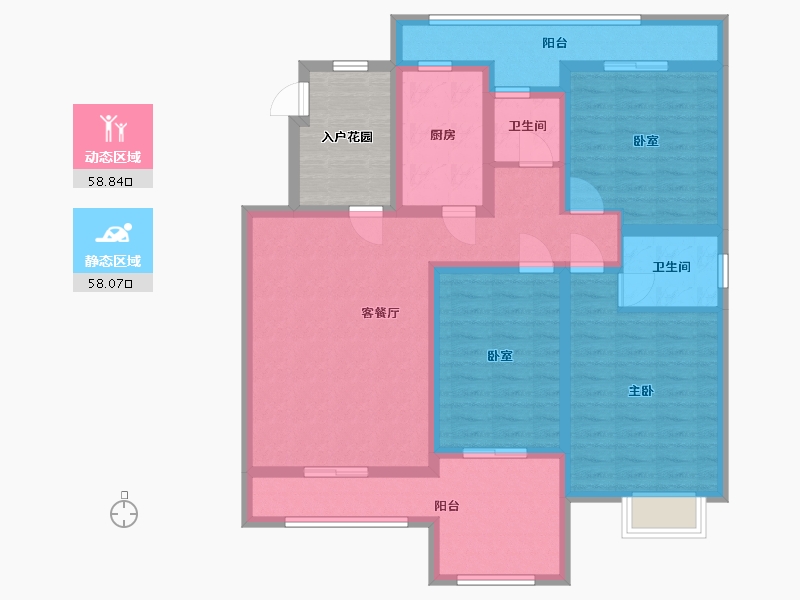 河南省-鹤壁市-麒麟郡-125.00-户型库-动静分区