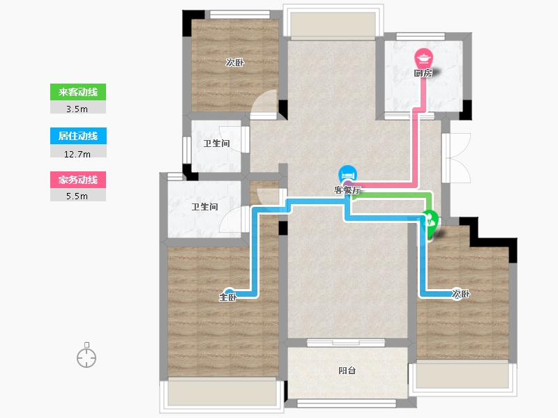 安徽省-阜阳市-润源太阳城-94.40-户型库-动静线