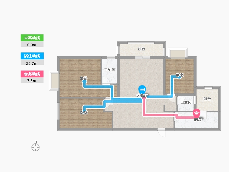 云南省-曲靖市-紫金新景-108.00-户型库-动静线