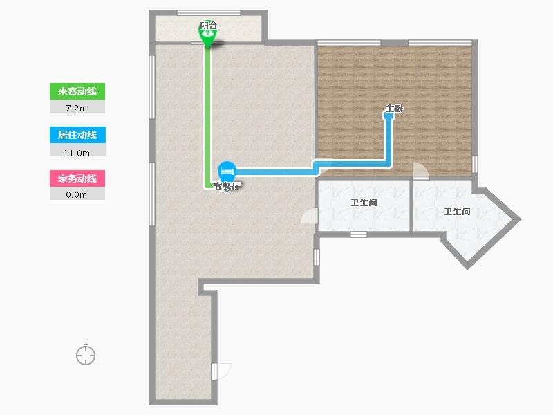 福建省-厦门市-第二城幸福生活-118.40-户型库-动静线