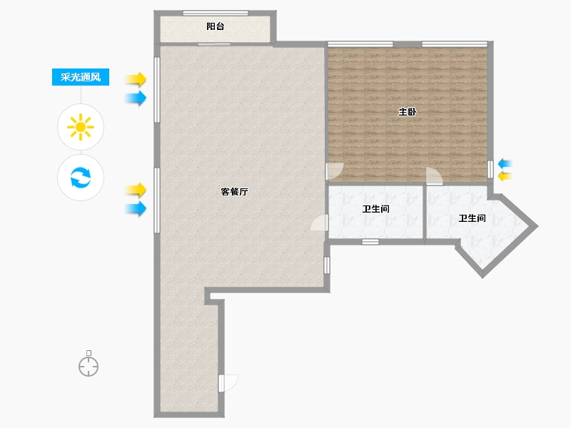 福建省-厦门市-第二城幸福生活-118.40-户型库-采光通风