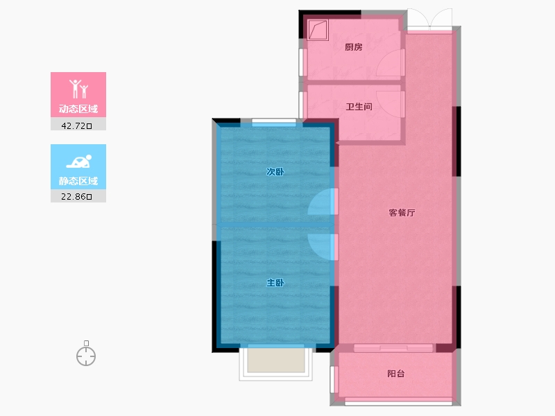 浙江省-嘉兴市-富丽园-58.40-户型库-动静分区