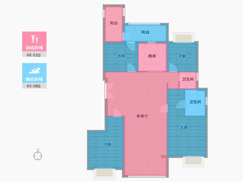 福建省-泉州市-禹洲天著-116.11-户型库-动静分区