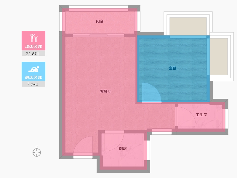 广东省-深圳市-TT国际公寓-28.06-户型库-动静分区