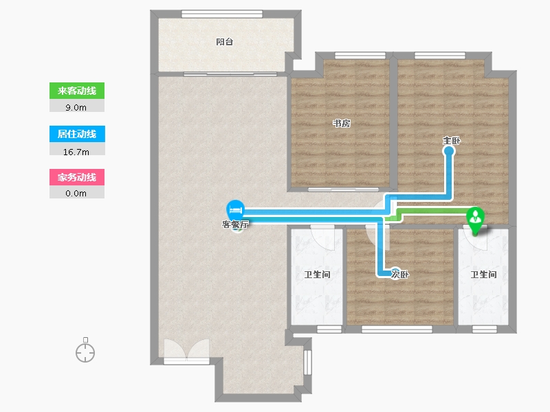 浙江省-湖州市-碧桂园-120.00-户型库-动静线