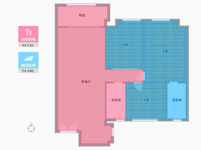 浙江省-湖州市-碧桂园-120.00-户型库-动静分区