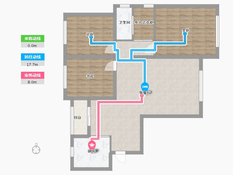 青海省-海东市-香格里拉-92.00-户型库-动静线