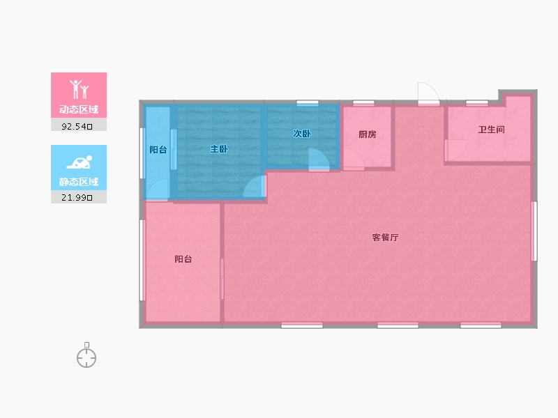 广东省-深圳市-天健名苑-105.27-户型库-动静分区