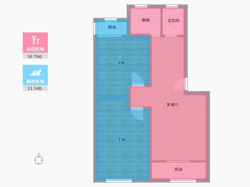 广东省-深圳市-景新花园-60.14-户型库-动静分区