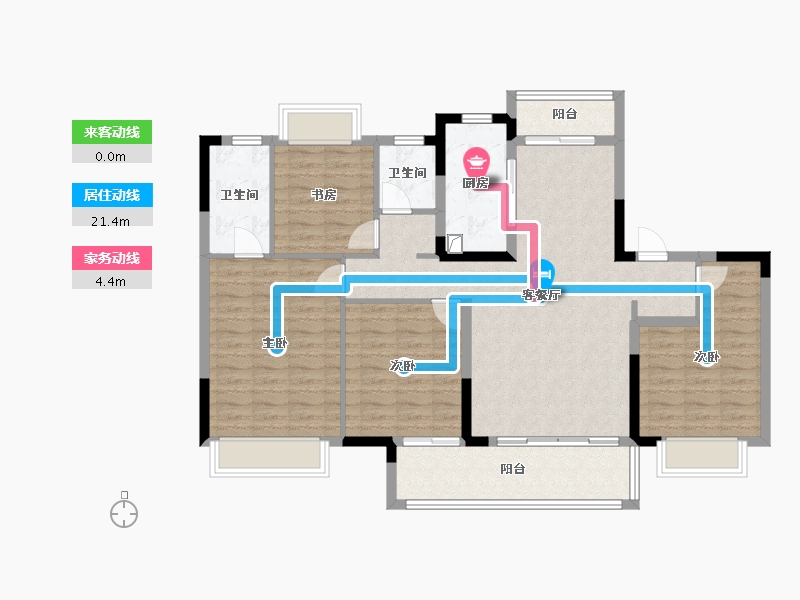 江西省-南昌市-昆仑御-118.40-户型库-动静线