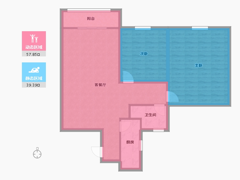 广东省-深圳市-雅颂居-87.99-户型库-动静分区