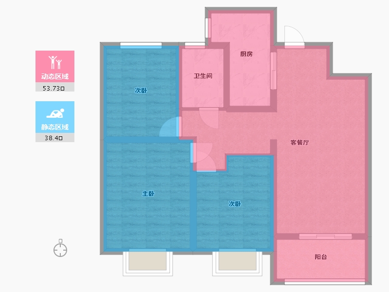 山东省-临沂市-上都华府-98.50-户型库-动静分区