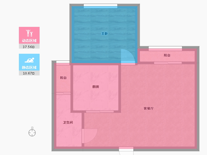 广东省-深圳市-青莲公寓-43.03-户型库-动静分区