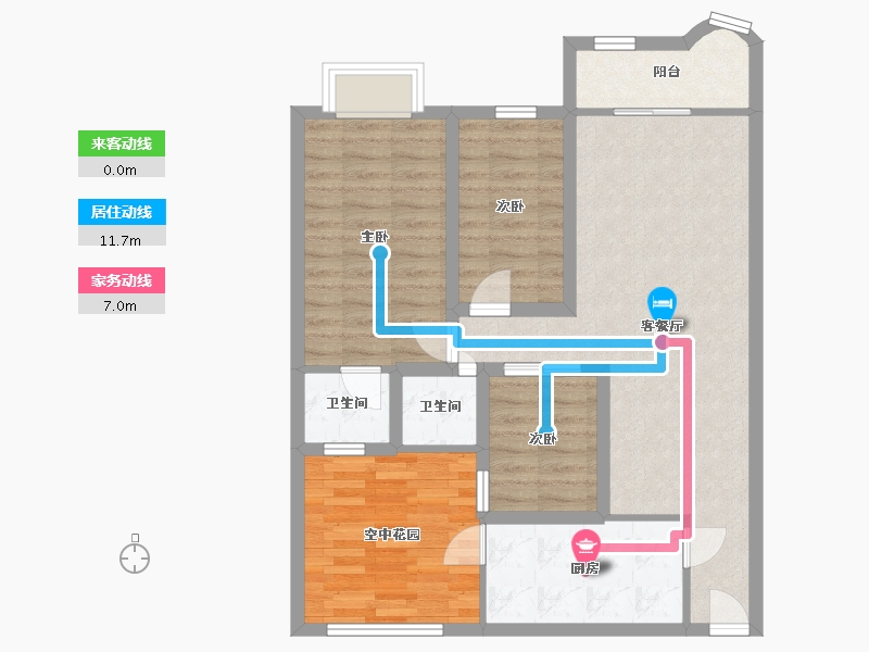 广东省-深圳市-景秀年华家园-84.58-户型库-动静线