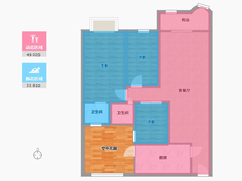 广东省-深圳市-景秀年华家园-84.58-户型库-动静分区