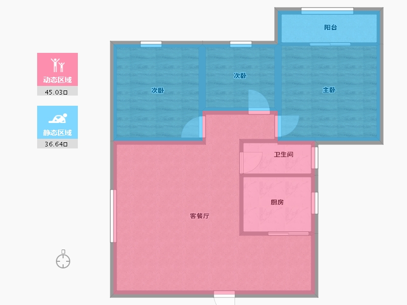 广东省-深圳市-香蜜二村-73.18-户型库-动静分区