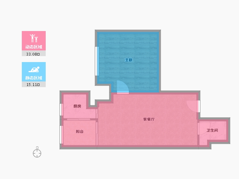 广东省-深圳市-锦文阁大厦-42.97-户型库-动静分区