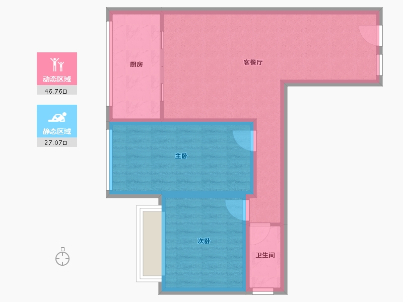 广东省-深圳市-莲丰花园-65.63-户型库-动静分区