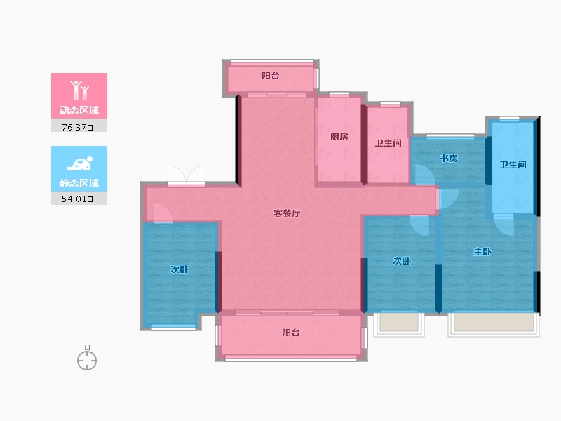 江苏省-淮安市-淮府-117.74-户型库-动静分区