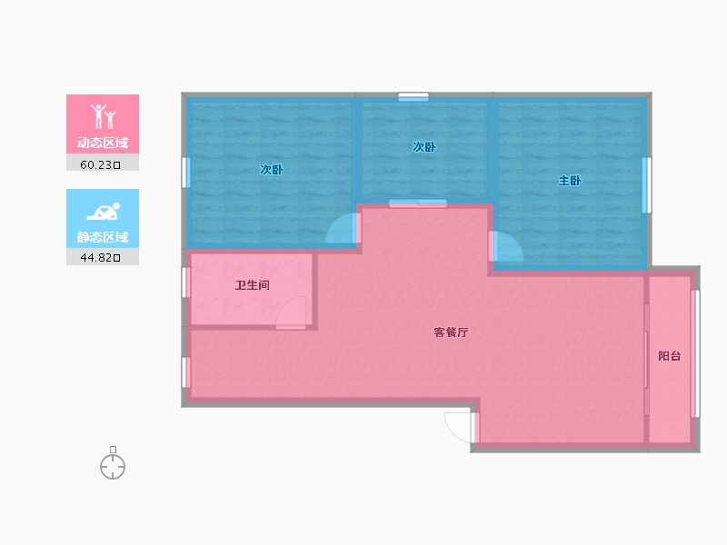 广东省-深圳市-香蜜二村-95.33-户型库-动静分区