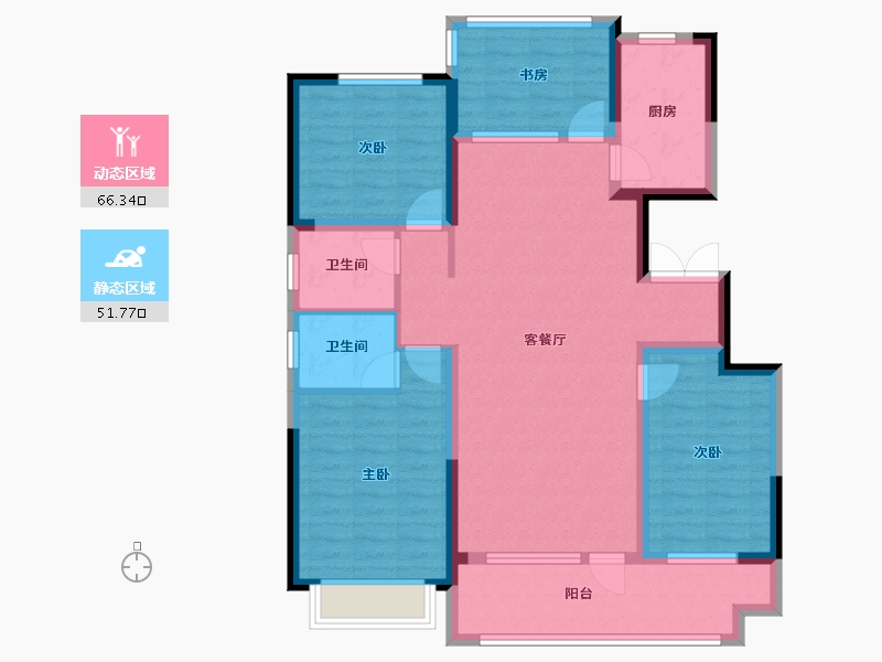 山东省-临沂市-铂樾府-105.04-户型库-动静分区