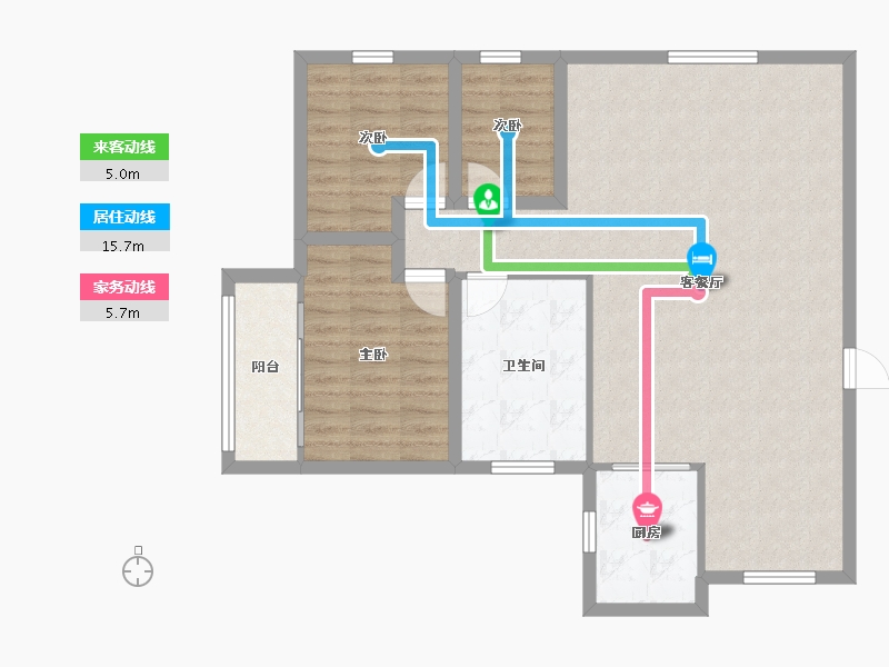 广东省-深圳市-景鹏大厦-93.01-户型库-动静线