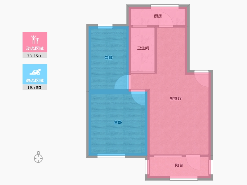 广东省-深圳市-香蜜新村-46.06-户型库-动静分区