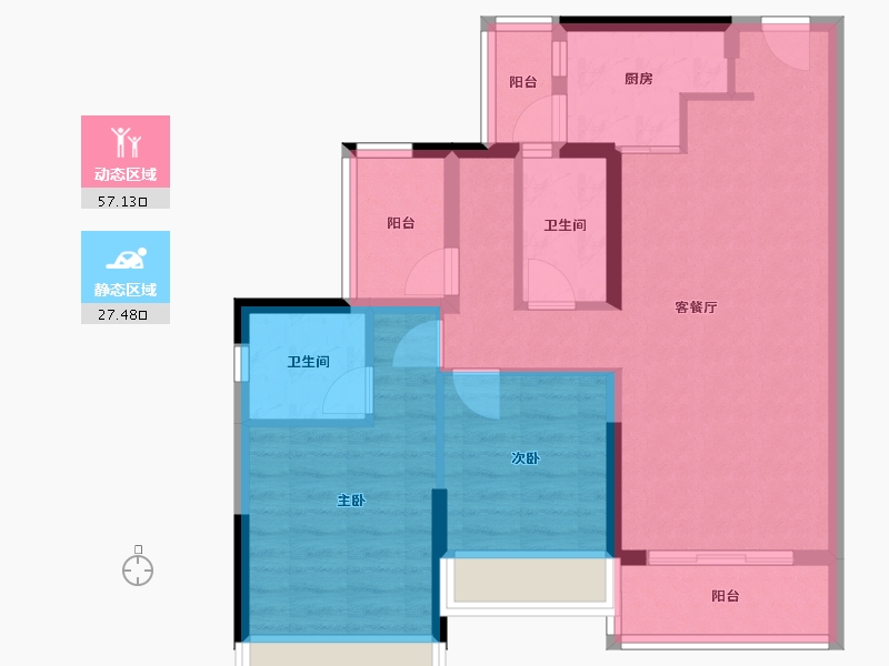 广东省-清远市-金丰-78.40-户型库-动静分区