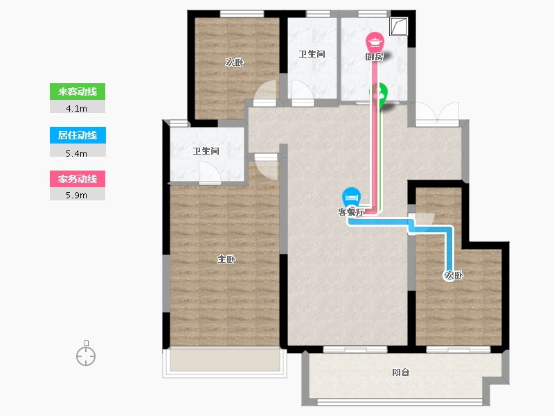 山西省-吕梁市-孝义嘉合兴学府壹号-111.20-户型库-动静线