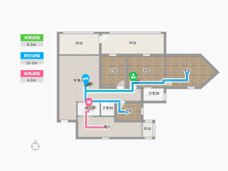 广东省-深圳市-香雅园-116.10-户型库-动静线