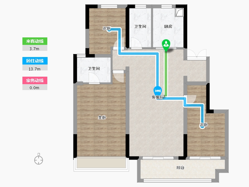 山西省-吕梁市-孝义嘉合兴学府壹号-111.20-户型库-动静线