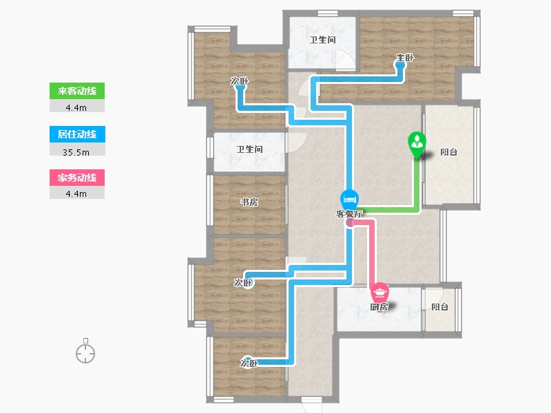 广东省-东莞市-江南第一城-101.10-户型库-动静线