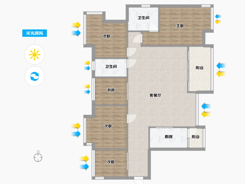 广东省-东莞市-江南第一城-101.10-户型库-采光通风