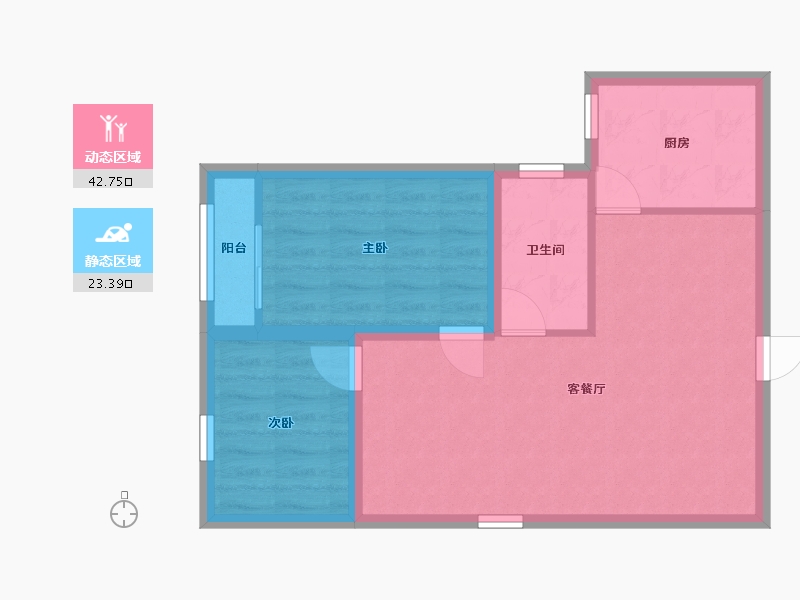 广东省-深圳市-赛格景苑-59.15-户型库-动静分区