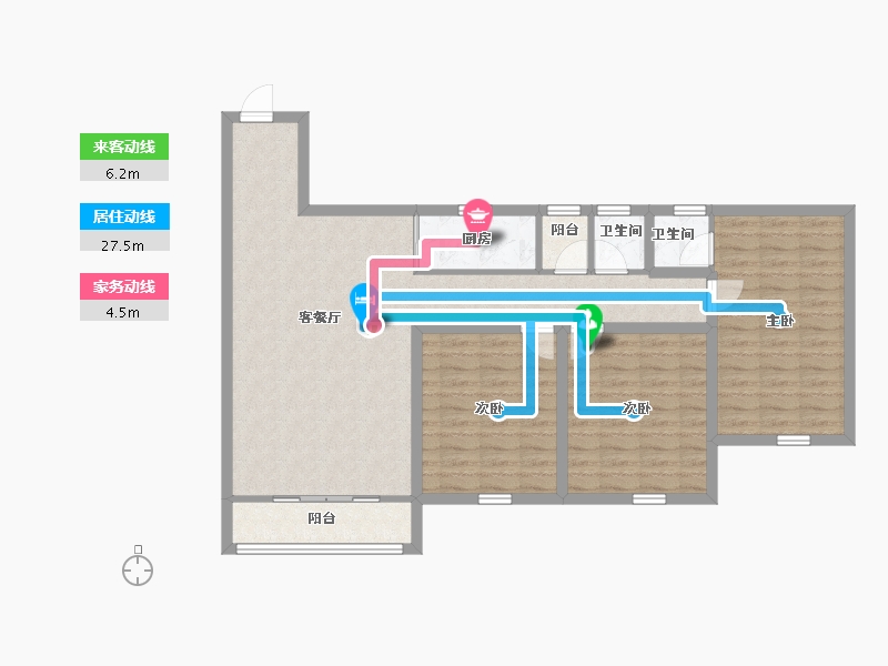 广东省-深圳市-雅颂居-97.48-户型库-动静线