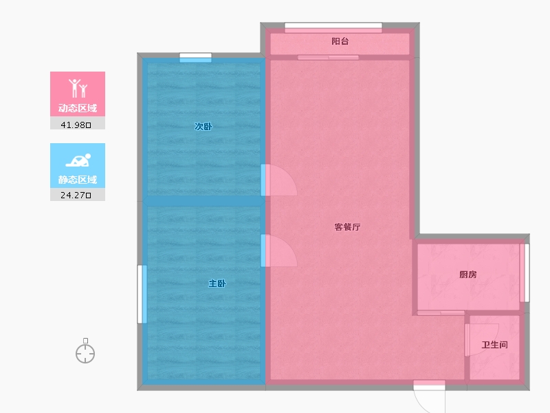 广东省-深圳市-嘉隆星苑-59.30-户型库-动静分区