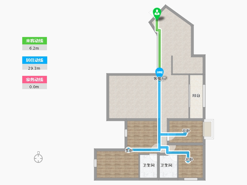 广东省-深圳市-东方玫瑰园-110.22-户型库-动静线