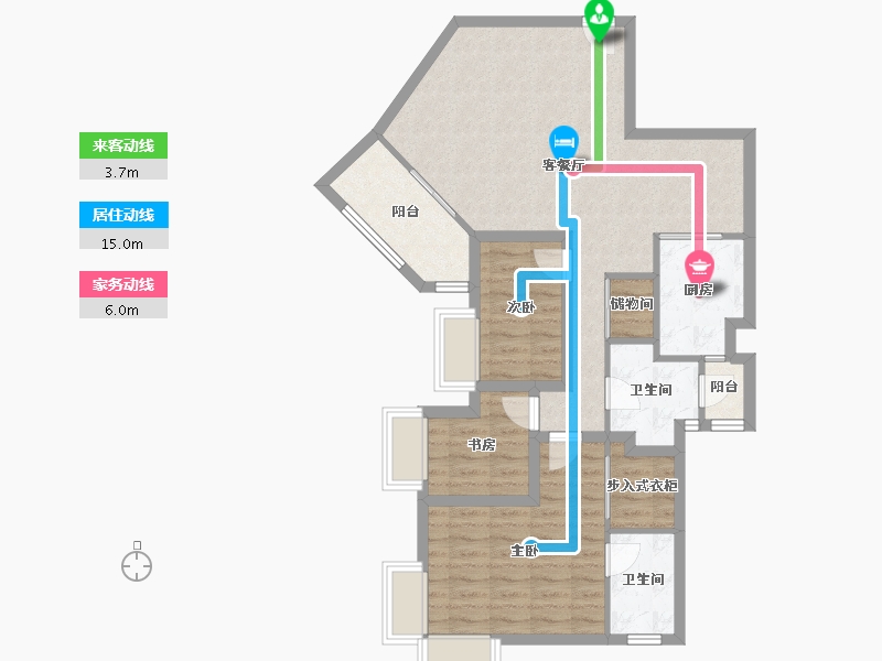 广东省-深圳市-恒星园-88.69-户型库-动静线