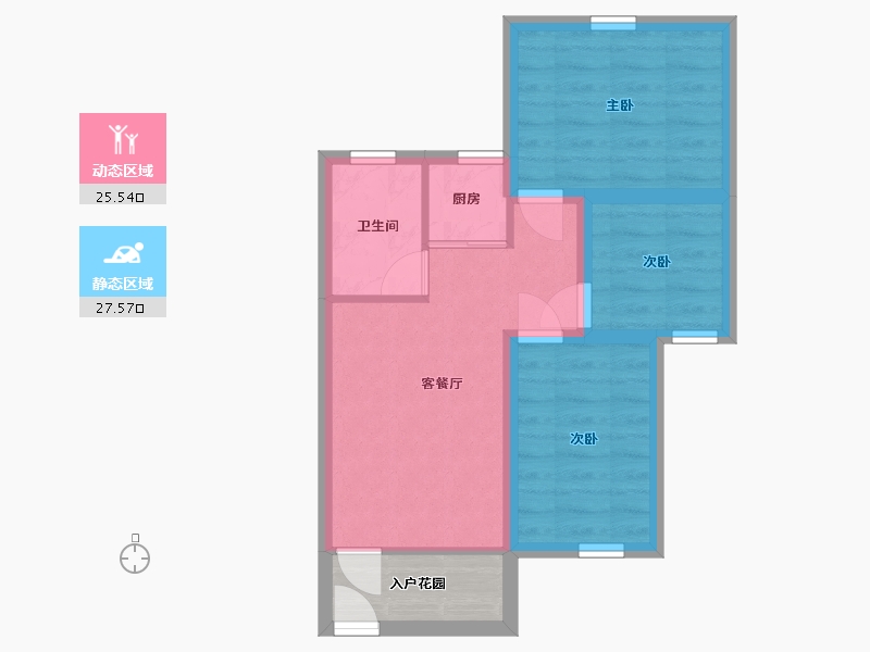 广东省-深圳市-景田南住宅小区-50.40-户型库-动静分区