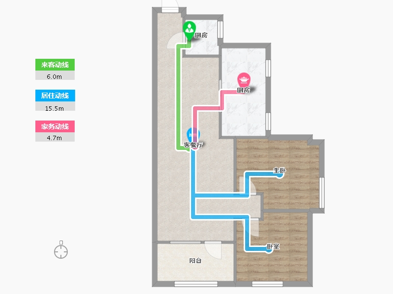 广东省-深圳市-龙塘机场小区-71.02-户型库-动静线