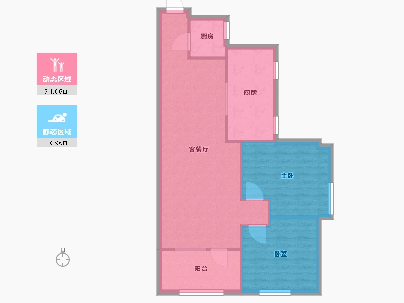 广东省-深圳市-龙塘机场小区-71.02-户型库-动静分区