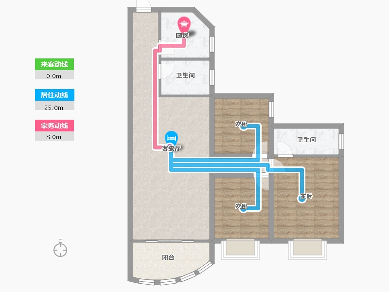 广东省-深圳市-嘉隆星苑-91.67-户型库-动静线