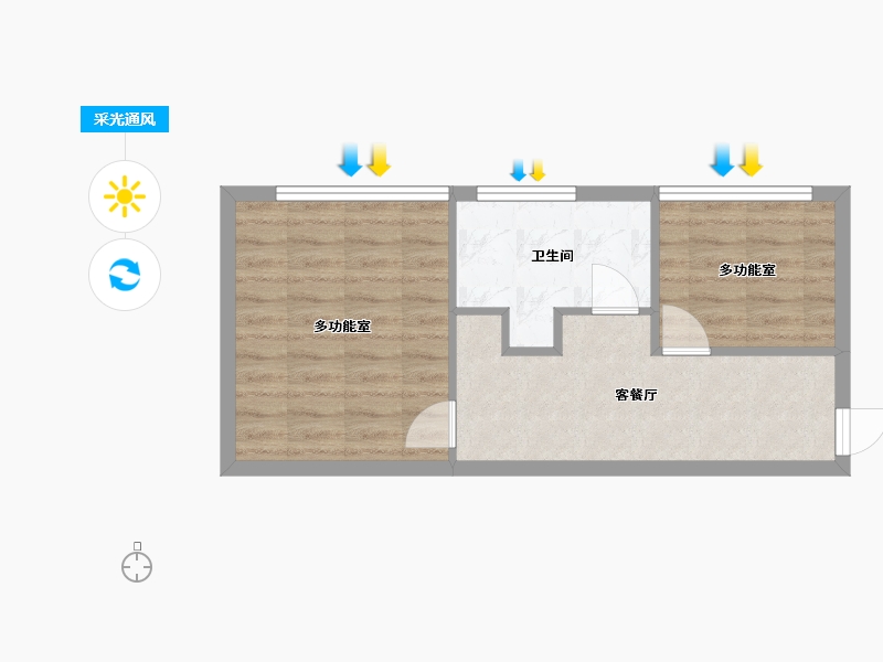 四川省-成都市-金融街金悦府-46.00-户型库-采光通风