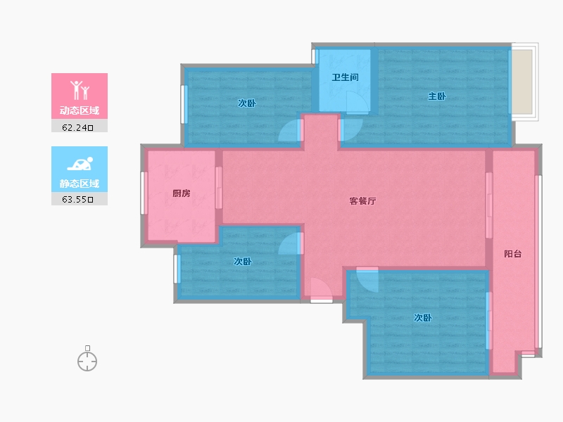 河南省-商丘市-仟纳庄园-113.00-户型库-动静分区